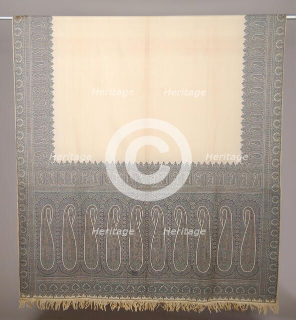 Shawl, Scottish, 1850-59. Creator: Unknown.