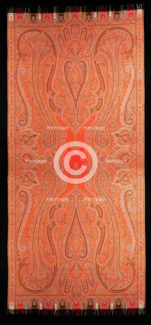 Shawl, Scottish, 1865-75. Creator: Unknown.