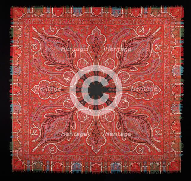 Shawl, Scottish, ca. 1870. Creator: Unknown.