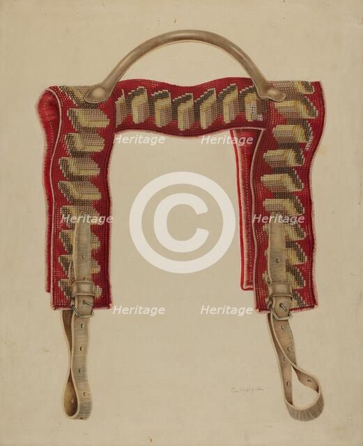 Shawl Strap, c. 1938. Creator: Grace Halpin.