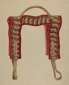 Shawl Strap, c. 1938. Creator: Grace Halpin