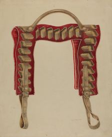 Shawl Strap, c. 1938. Creator: Grace Halpin
