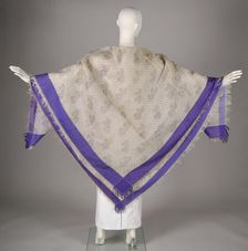 Shawl, possibly American, 1840-60. Creator: Unknown