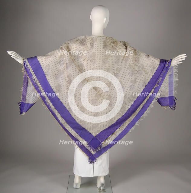 Shawl, possibly American, 1840-60. Creator: Unknown.