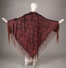 Shawl, probably American, 1870-90. Creator: Unknown