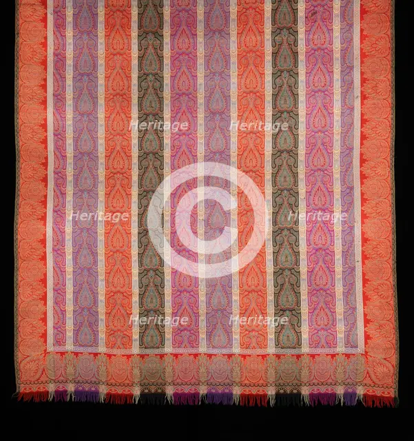 Shawl, probably French, 1860-75. Creator: Unknown.