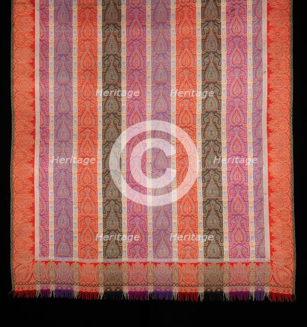 Shawl, probably French, 1860-75. Creator: Unknown.