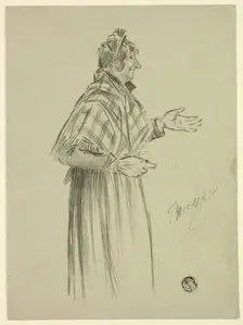 Shawled London Character, n.d. Creator: Philip William May