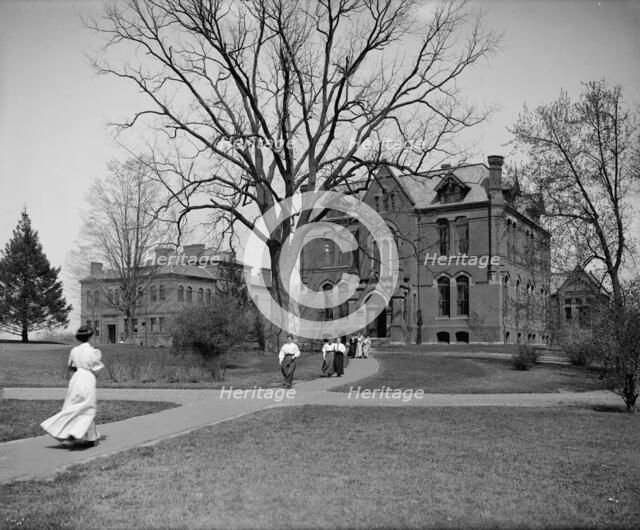 Shattuck and Williston Halls, Mount Holyoke College, South Hadley, Mass., c1908. Creator: William H. Jackson.