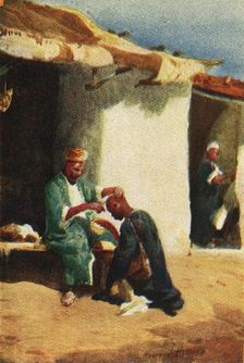 Shaving The Head - Acts xxi 24 c1924. Creators: James Clark, Henry A Harper