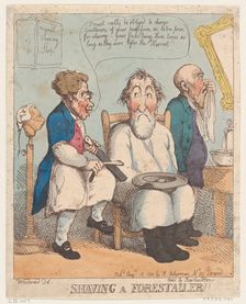 Shaving a Forestaller, August 15, 1800., August 15, 1800. Creator: Thomas Rowlandson
