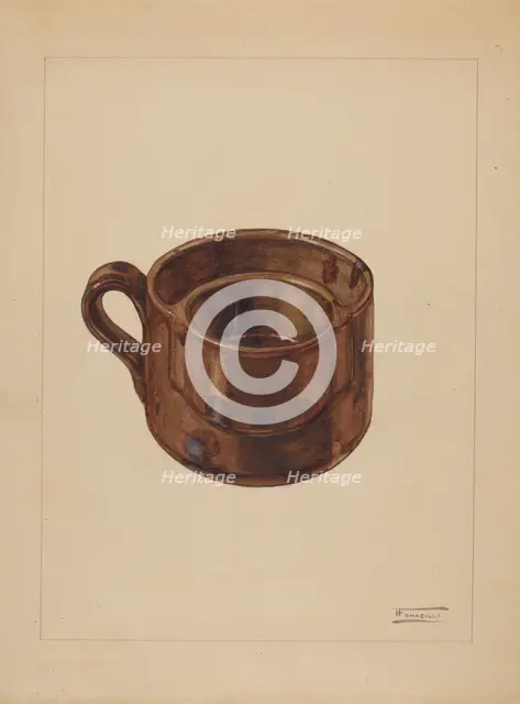 Shaving Mug, 1935/1942. Creator: Frank Fumagalli.