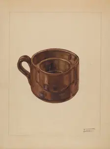 Shaving Mug, 1935/1942. Creator: Frank Fumagalli