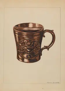 Shaving Mug, 1935/1942. Creator: Yolande Delasser