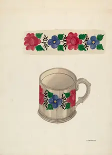 Shaving Mug, 1936. Creator: Irene M. Burge