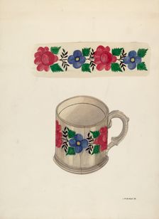 Shaving Mug, 1936. Creator: Irene M. Burge
