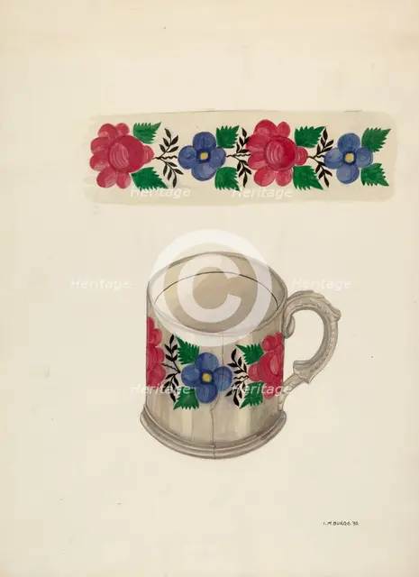 Shaving Mug, 1936. Creator: Irene M. Burge.