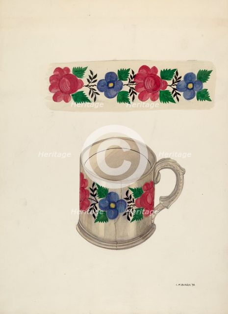 Shaving Mug, 1936. Creator: Irene M. Burge.