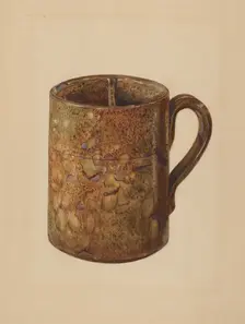 Shaving Mug, c. 1936. Creator: Mina Lowry