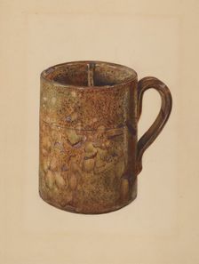 Shaving Mug, c. 1936. Creator: Mina Lowry