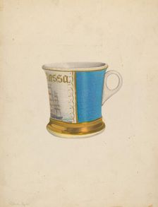 Shaving Mug, c. 1938. Creator: Roberta Spicer