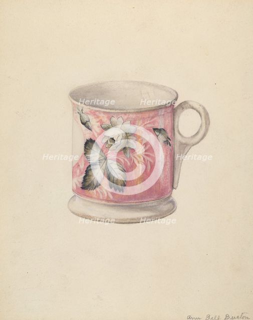 Shaving Mug, c. 1940. Creator: Bufano, Virginia.