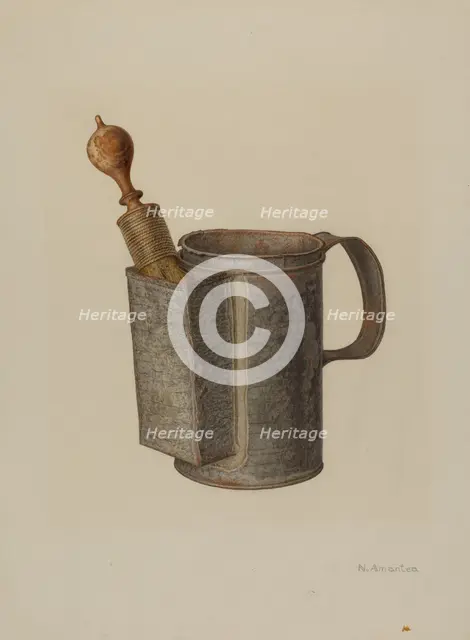 Shaving Mug, c. 1941. Creator: Nicholas Amantea.