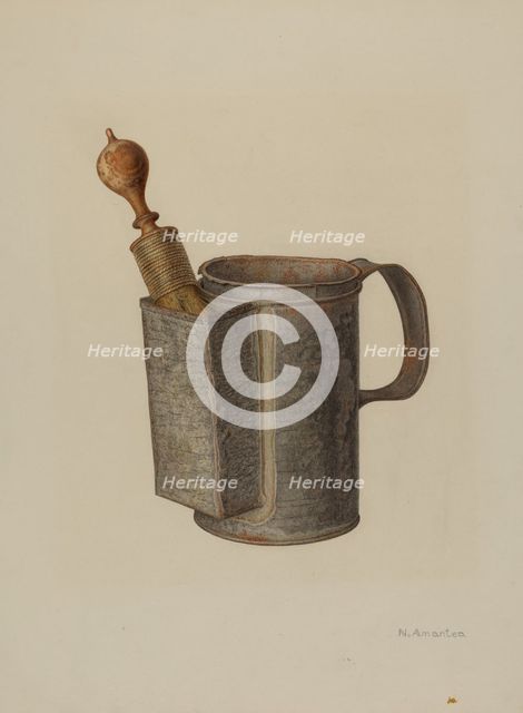 Shaving Mug, c. 1941. Creator: Nicholas Amantea.