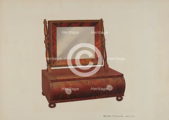 Shaving Stand, c. 1938. Creator: William H Edwards.