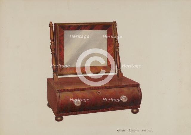 Shaving Stand, c. 1938. Creator: William H Edwards.