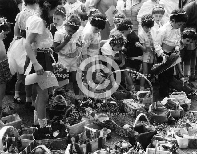 Shavuot pageant, Gathering the Fruits, London, 30 May 1968. Creator: Unknown.