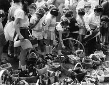 Shavuot pageant, Gathering the Fruits, London, 30 May 1968. Creator: Unknown
