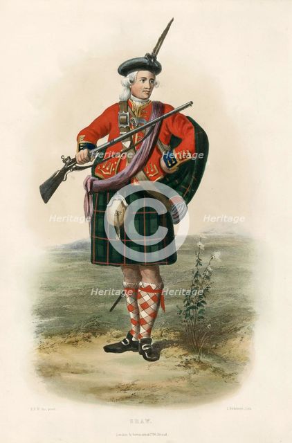 Shaw, from The Clans of the Scottish Highlands, pub. 1845 (colour lithograph)
