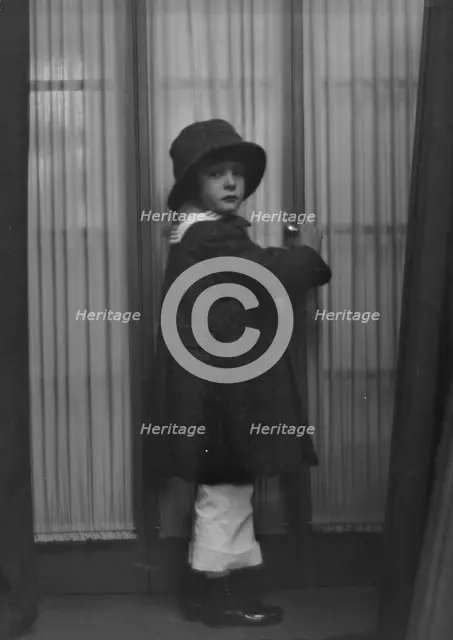 Shaw, Russell, Master, or Master Russell Thaw, portrait photograph, 1916. Creator: Arnold Genthe.