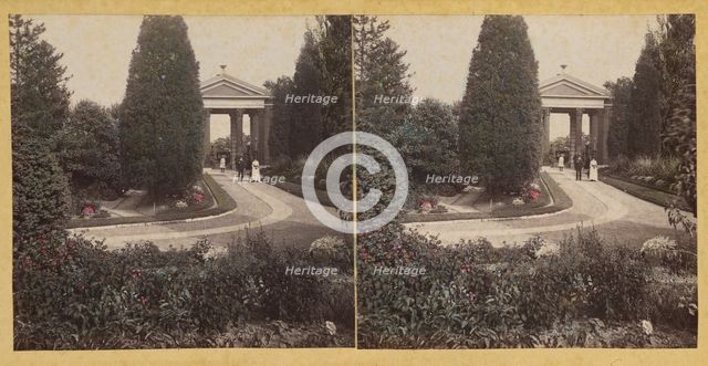 Shaw's Garden. Main Entrance, inside view. St. Louis, Missouri, about 1872-1874. Creator: Boehl & Koenig.