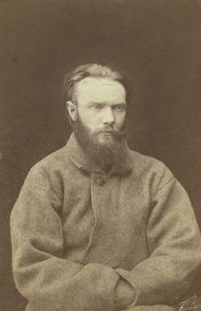 Shchedrin, one of four men chained to wheelbarrows at Kara, between 1880 and 1886. Creator: Unknown