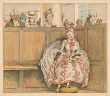 She never slumber'd in her pew c1885, (1934). Creator: Randolph Caldecott