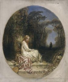 She never told her love 1825-1892. Artist: Alfred Joseph Woolmer