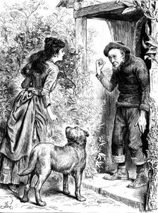 She asked Peter, who only shook his head and pointed within, 1890. Creator: R. Taylor