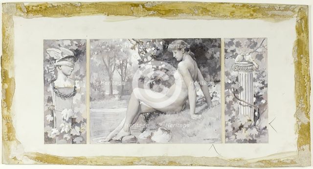 She Bathes Unseen, 1885. Creator: Will H. Low.