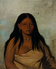 Shé-de-ah, Wild Sage, a Wichita Woman, 1834. Creator: George Catlin