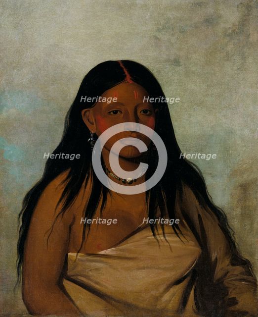 Shé-de-ah, Wild Sage, a Wichita Woman, 1834. Creator: George Catlin.
