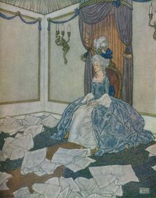 She had read all the newspapers in the world and had forgotten them again, so clever is she, 1912. Artist: Edmund Dulac