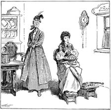 She learnt to peel onions without crying 1906. Artist: Gordon Frederick Browne