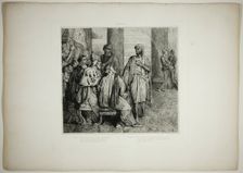 She Lov'd Me for the Dangers, plate three from Othello, 1844. Creator: Theodore Chasseriau