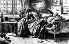 She raved about somebody who had bought something, 1890. Creator: R. Taylor