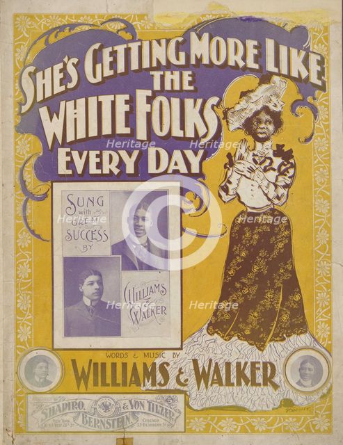 'She's getting mo' like the white folks every day', 1901. Creator: Unknown.
