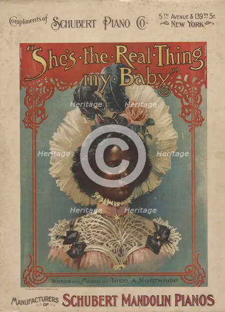 'She's the real thing my baby', 1900. Creator: Unknown.