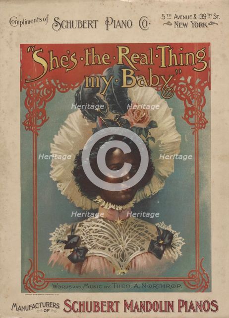 'She's the real thing my baby', 1900. Creator: Unknown.