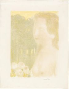 She was More Beautiful Than Dreams, plate seven from Love, 1898, published 1899. Creator: Maurice Denis